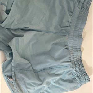 Light Blue Hotty Hot Lululemon shorts